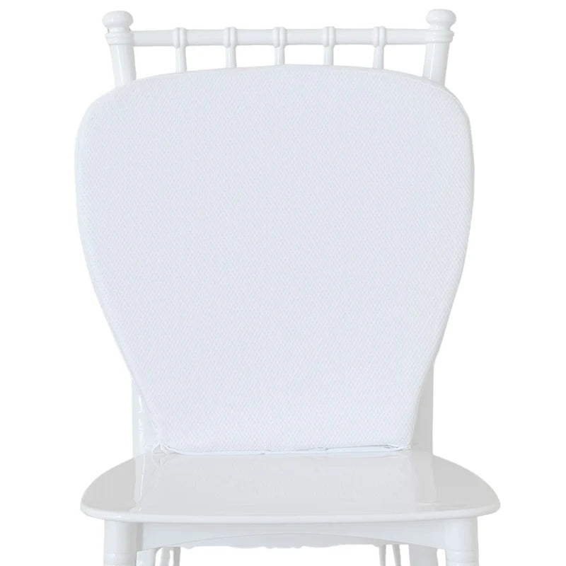 Sedia chiavarina bianca con cuscino